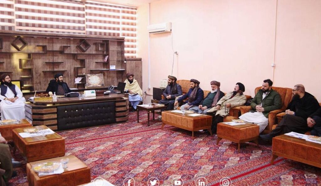 Photographs show Haji Nazir Nuri attending meetings and gatherings with Taliban officials.