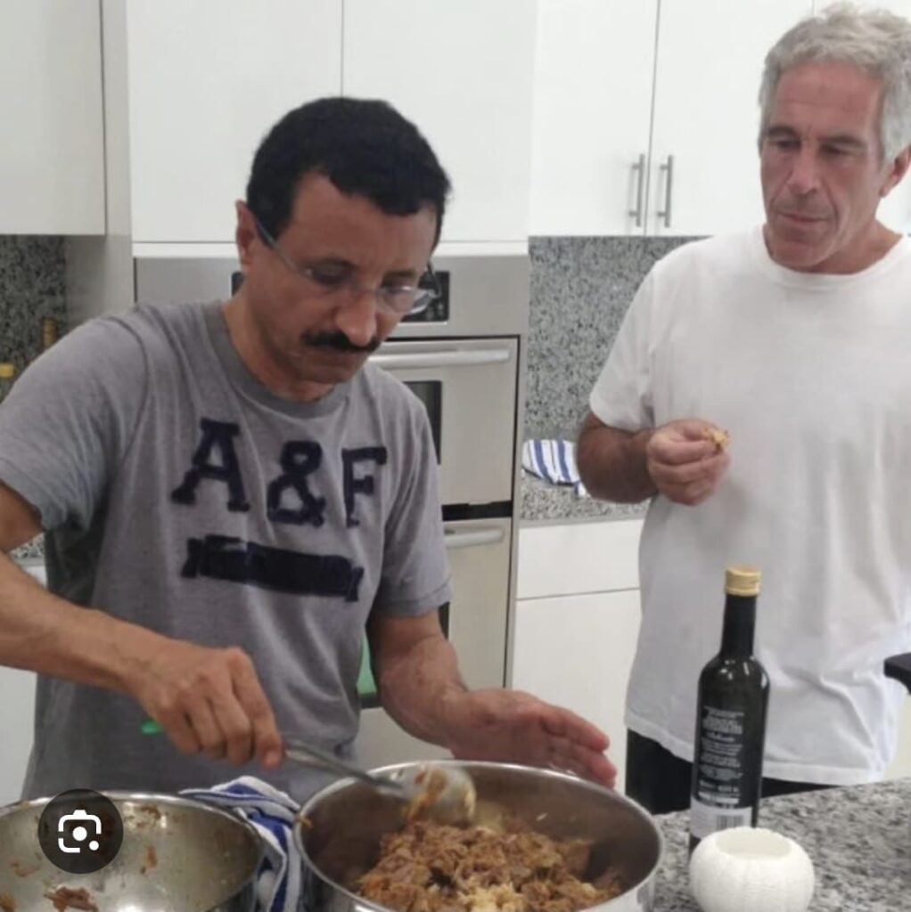 سلطان احمد بن سلیم مالک شرکت دی پی ورلد  با جفری اپستین